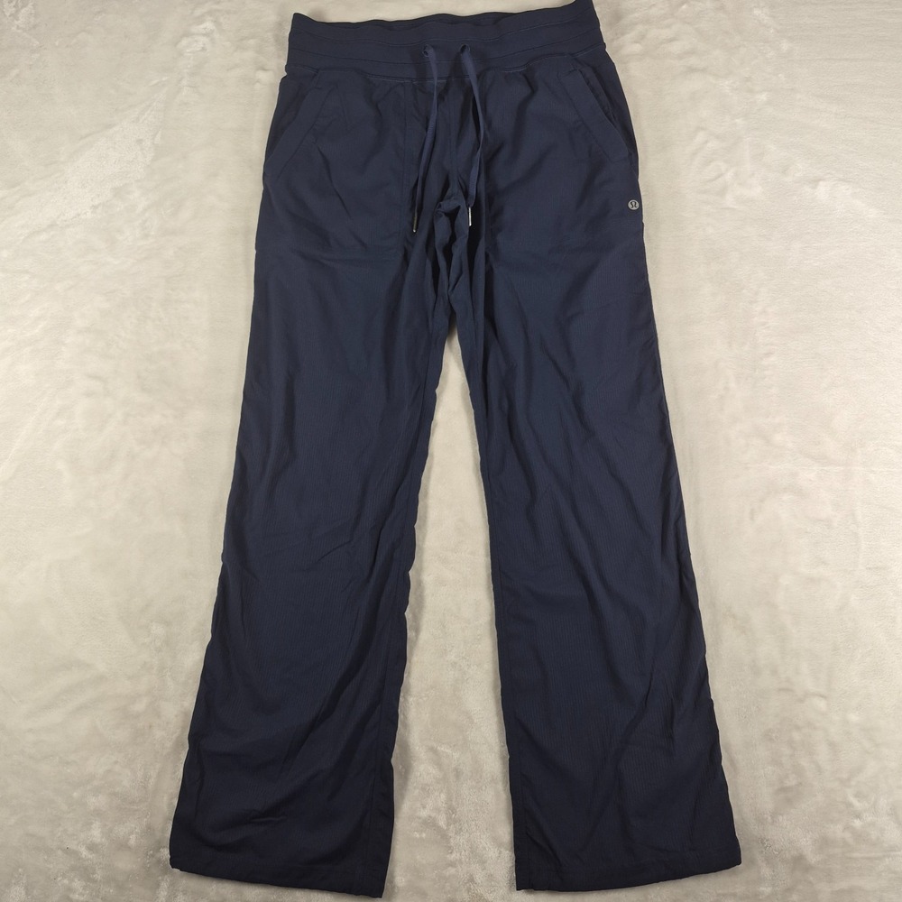 Lululemon Dance Studio Mid-Rise Pants Women's 8 Blue Athleisure Comfort LW5ENOR